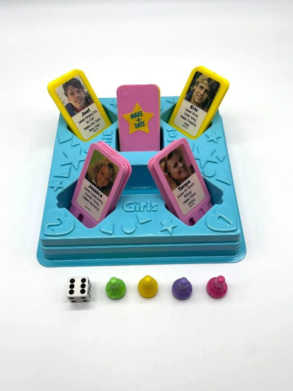 Girl Talk Date Line 1989 Board Game Complete Cassette Works Speaker Not Working